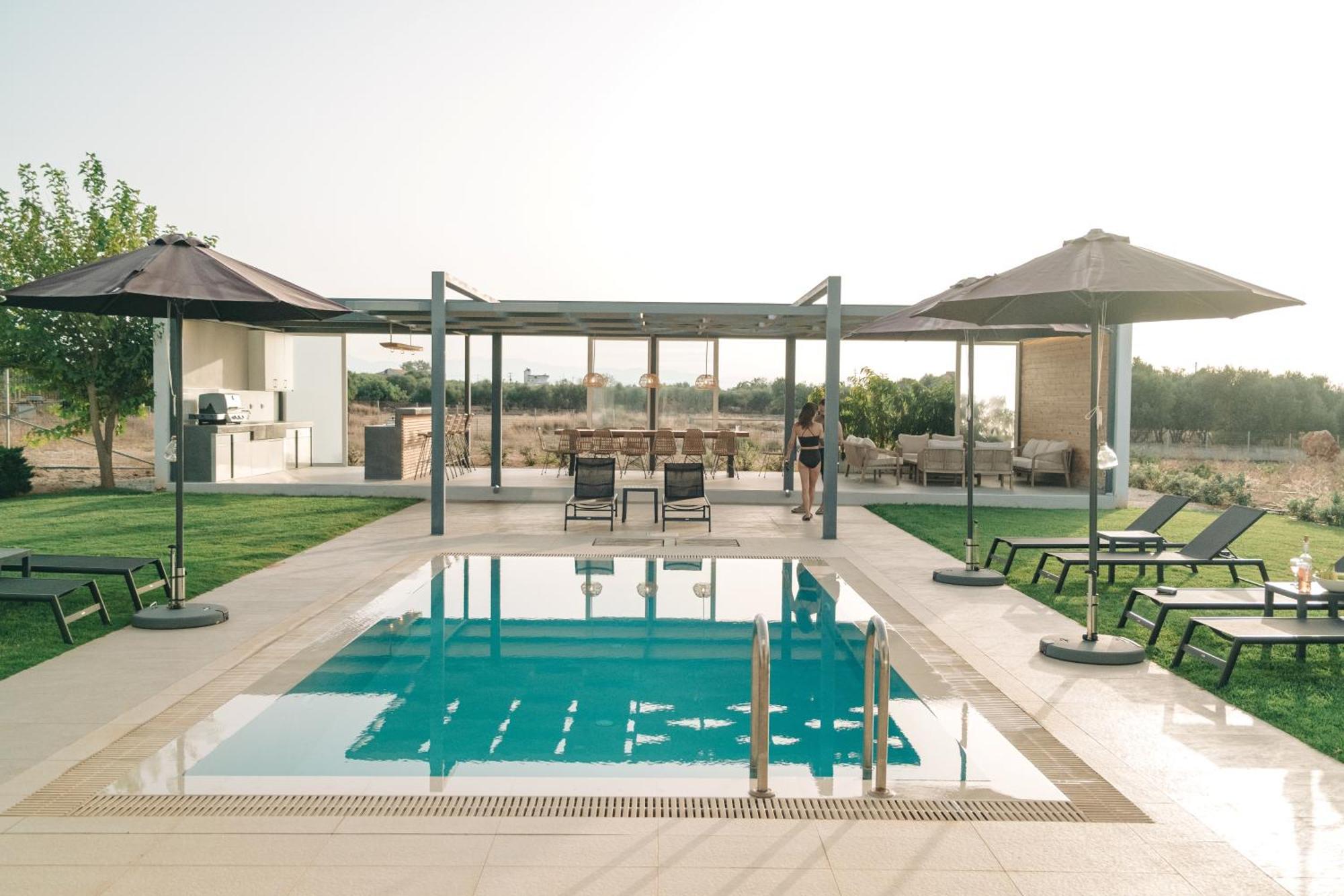 Helios A Modern Large Villa With Private Pool Set In A Quiet Location Stavrós Exterior foto